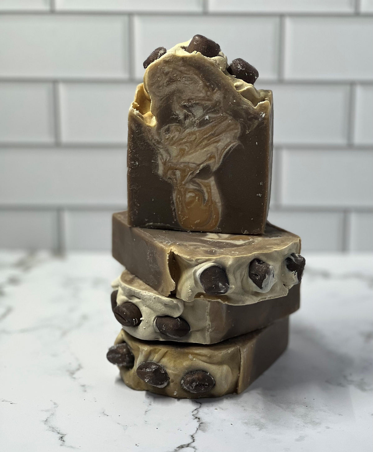 Drunken Caramel Coffee Goat Milk Soap / Handmade Lye Soap