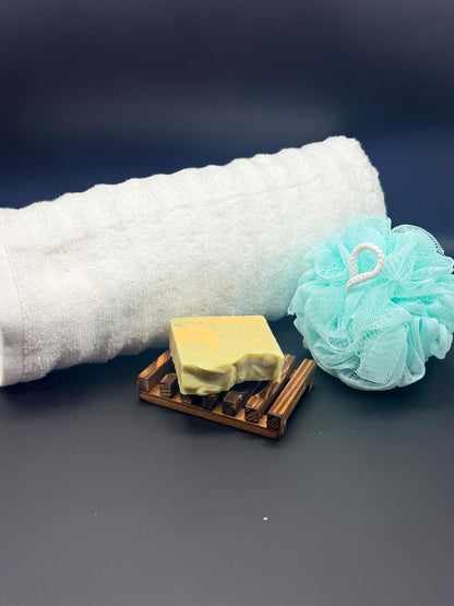 Imperfect Beauty Goat Milk Soap w/bergamot, lime and lavender essential oil blend