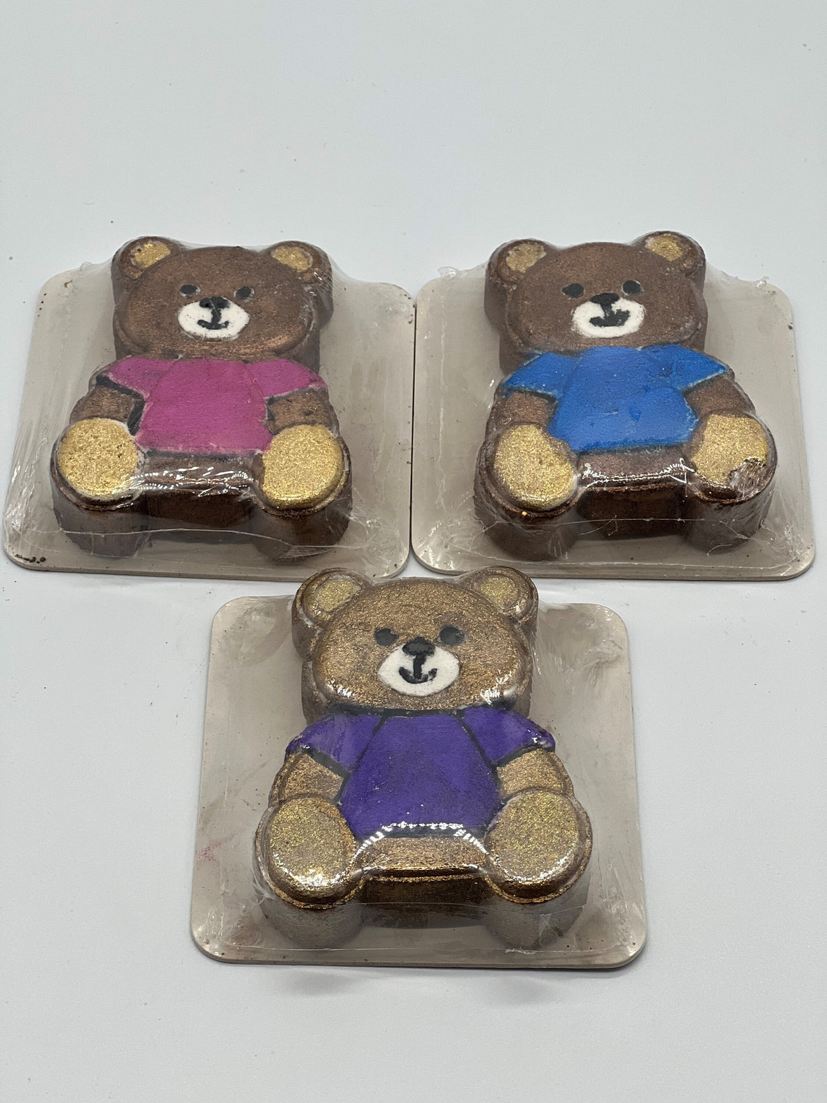 Teddy Bear Hand Painted Bath Bomb