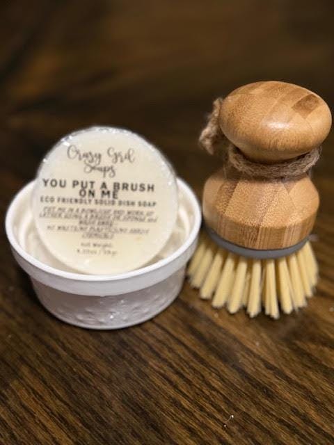 Solid Dish Soap and Bowl/Brush Set