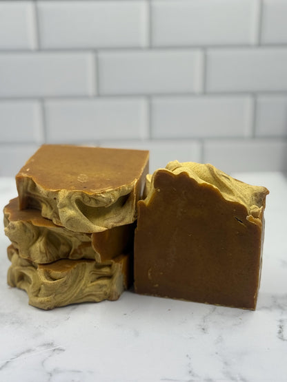 Orange Turmeric Root Facial Bar w/Orange and Patchouli Essential Blend