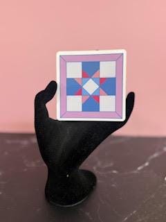 Quilting Die Cut Stickers