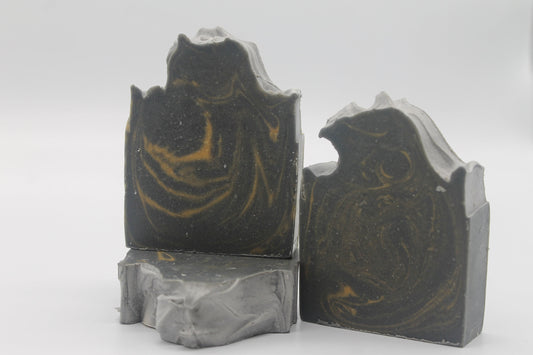 Black Linen and Amber Buttermilk Soap w/Activated Charcoal